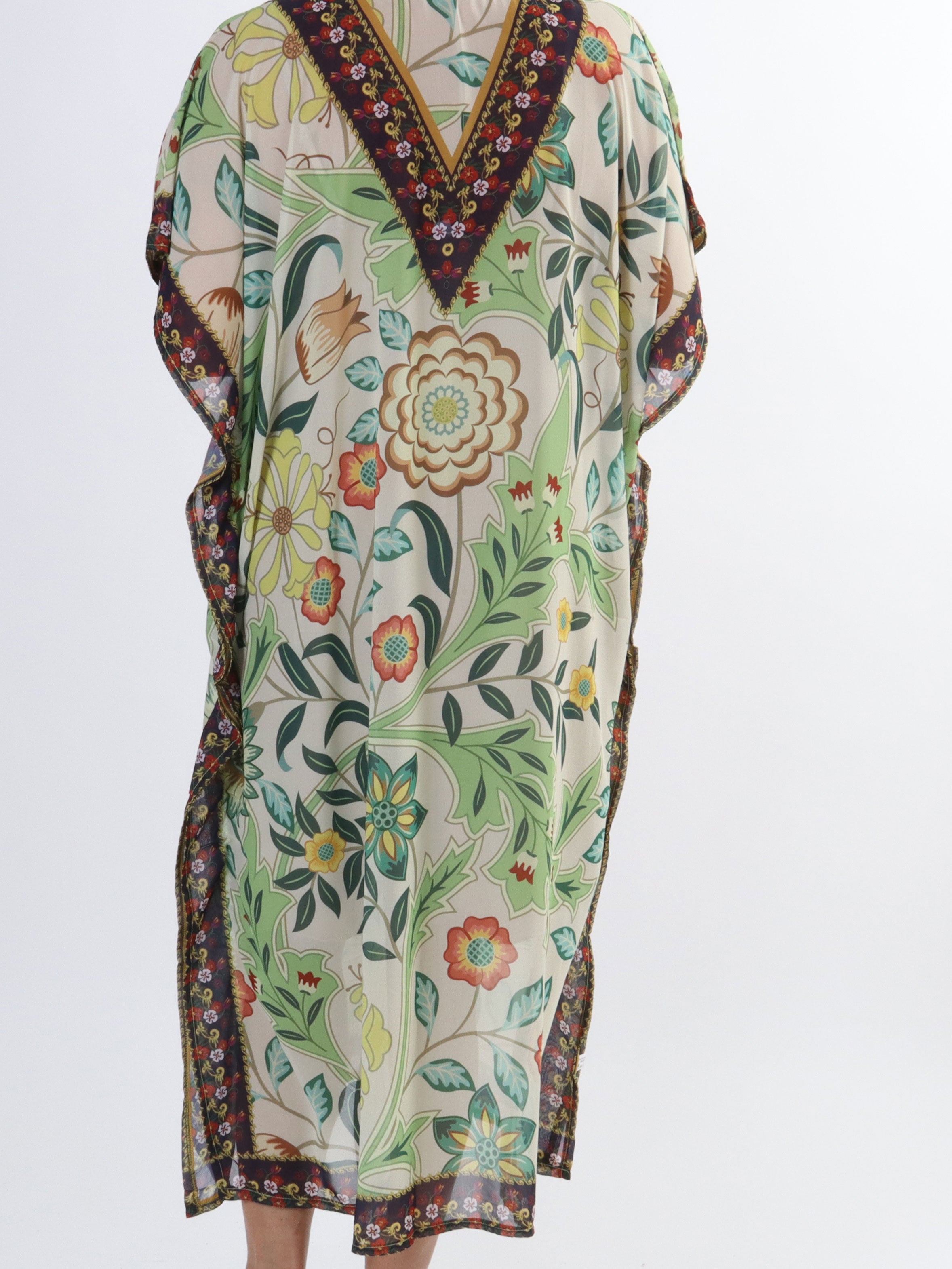 Marta - Lang plus size tunika med mønster